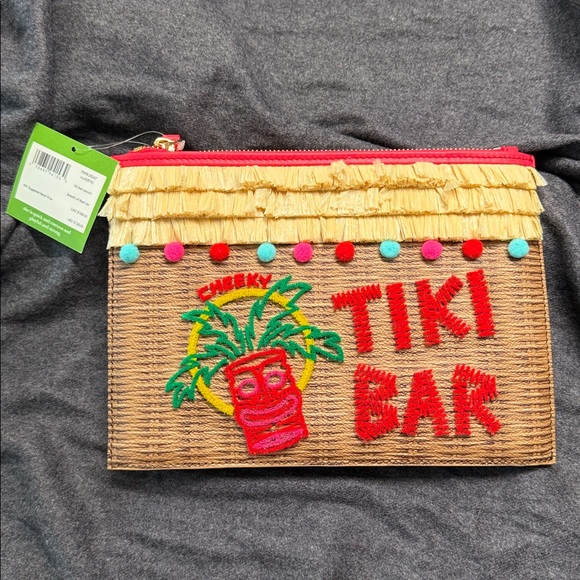 kate spade Handbags - Kate Spade "Breath of Fresh Air" Tiki Bar clutch NWT
